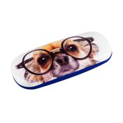 Estuche para gafas, diseño perrito con anteojos