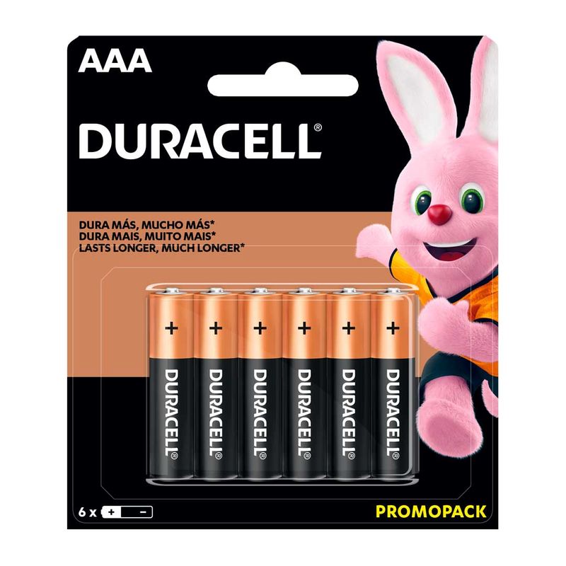 Pilas Duracell Aaa 4 Uds + 2 Gratis — Farmacia El túnel