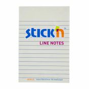 Notas adhesivas con rayas Stick'n x 100 hojas, color amarillo