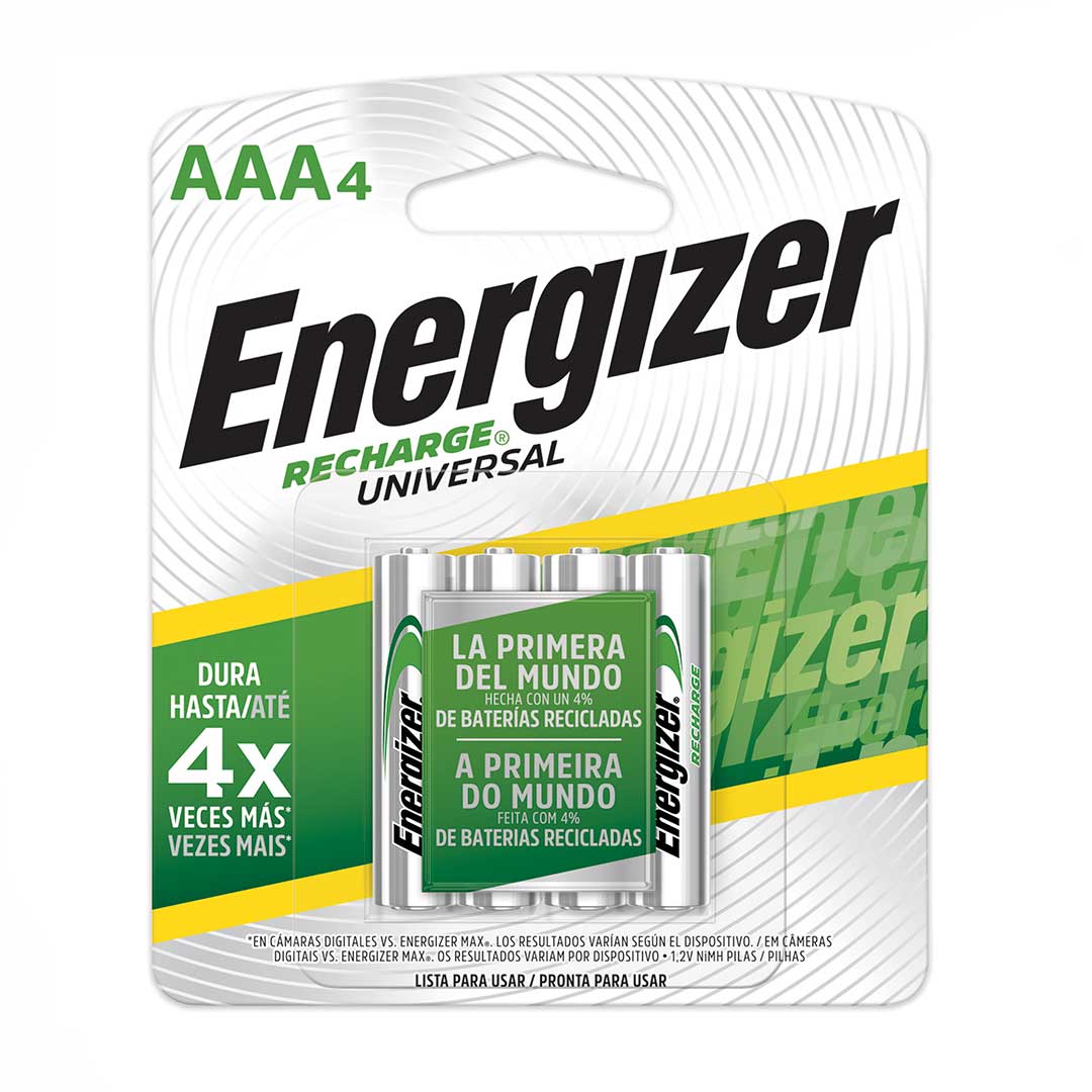 Pila recargable AAA Energizer (700 mAh) x 4
