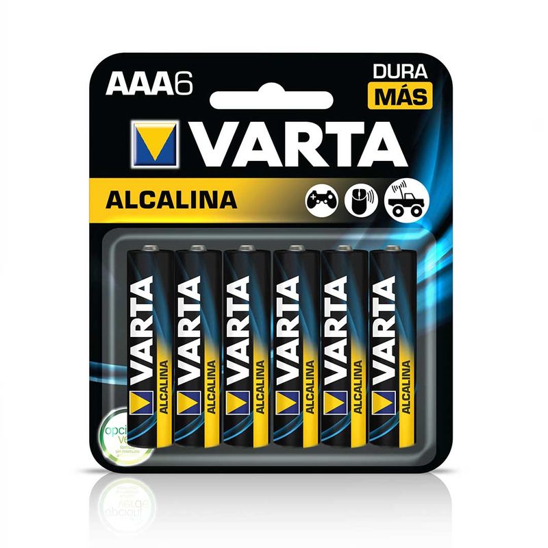 Pilas alcalinas Varta AAA x 6