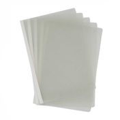 Carpeta plástica oficio transparente x 5 unidades