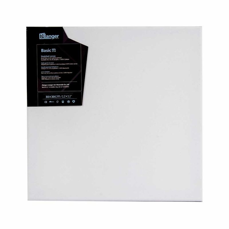 Lienzo bastidor Basic Langer, blanco