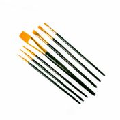 Pinceles x 7 unidades Lion Brush Studio 7, nailon dorado
