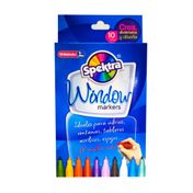 Marcadores lavables x 10 Spektra, para vidrio, acrílico, espejos