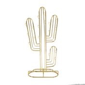 Exhibidor de joyas dorado - cactus