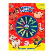Crayones creativos. Amigos de la granja