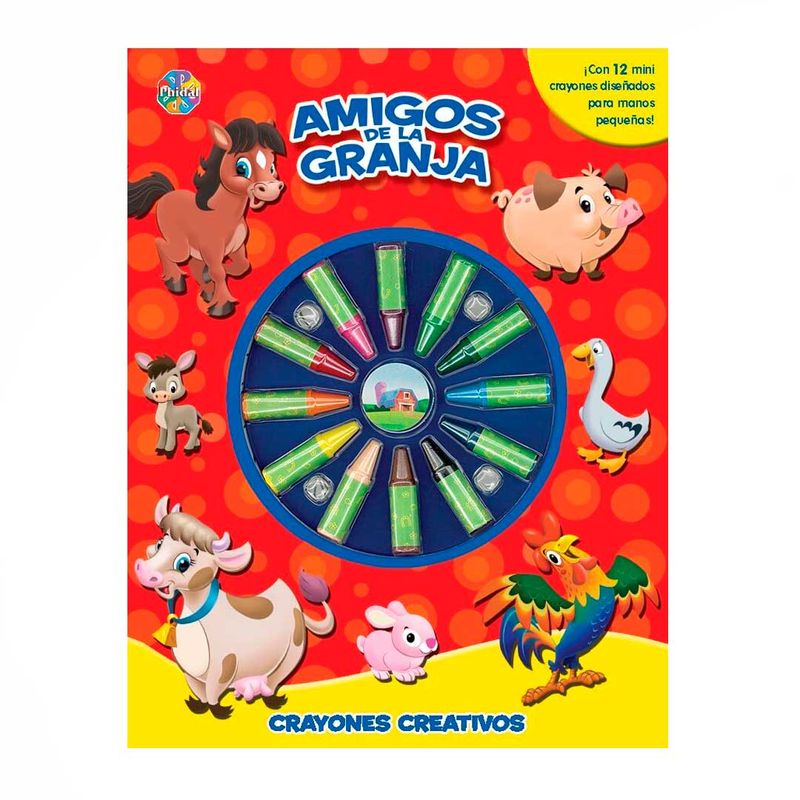 crayones-creativos-amigos-de-la-granja-9782764347171