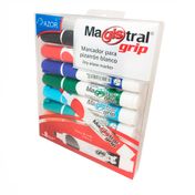 Marcadores secos Magistral Grip Azor x 8 unidades