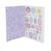 Cuaderno rayado, 80 hojas, argollado, tipo cuero (Surtido)