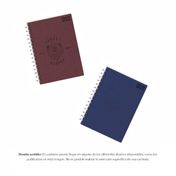 Cuaderno rayado, 80 hojas, argollado, tipo cuero (Surtido)