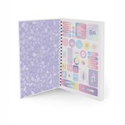 Cuaderno 7 materias mixto, argollado, tipo cuero (Surtido)