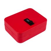Organizador rojo con clave para 20 llaves, metálico