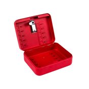 Organizador rojo con clave para 20 llaves, metálico