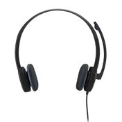 Audífonos de diadema con micrófono Logitech H151, negros