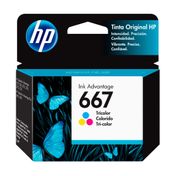 Cartucho de Tinta HP 667 tricolor Original (3YM78AL), 2 ml