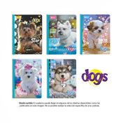 Cuaderno cuadriculado, 100 hojas, cosido, Dogs