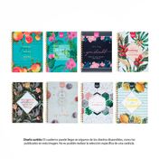 Cuaderno cuadriculado, 80 hojas, argollado, Kiut