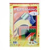 Bloc de papel pergamino, 25 hojas de 1/8