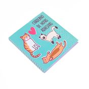 Cuaderno de notas adhesivas, diseño gatos