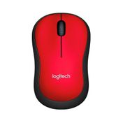 Mouse inalámbrico Logitech M185, rojo