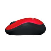 Mouse inalámbrico Logitech M185, rojo