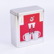 Caja organizadora con tapa 18 cm, diseño cafetera