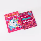 Libros infantiles para colorear: Unicornios y Mundo de fantasía (2 unidades)