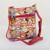 Bolso Henney Bear rojo con cremallera