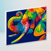 Kit de pintura por números diseño elefante