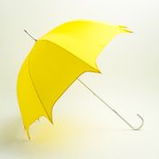 Paraguas manual, color amarillo, 90 cm
