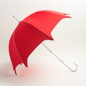 Paraguas manual, color rojo, 90 cm