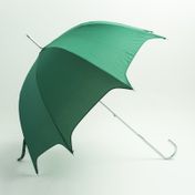 Paraguas manual, color verde, 90 cm