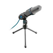 Micrófono Trust Mico con trípode, 3.5mm, negro con azul