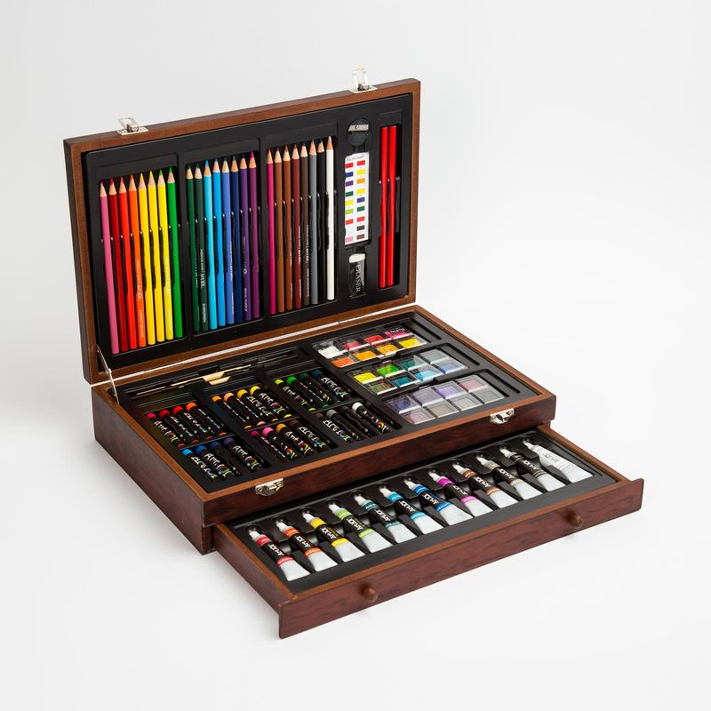set-de-arte-119-piezas-con-maletin-de-madera-art-101-673468561194