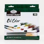 Set de 12 pinturas al óleo Royal & Langnickel + 2 pinceles