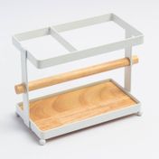 Soporte blanco para utensilios de cocina