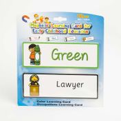 Tarjetas imantadas de estudio en inglés: Profesiones, 16 piezas