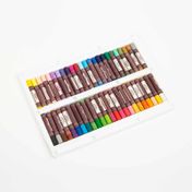 Tiza pastel óleo redonda por 48 unidades