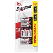 Pilas Energizer Max, 8 AA + 4 AAA