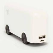 Batería portátil de 10.000 mAh, diseño bus London blanco