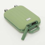 Batería portátil 5500 mAh con calentador de manos, diseño equipaje verde
