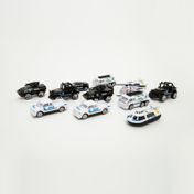 Set de carros de policía, 13 unidades