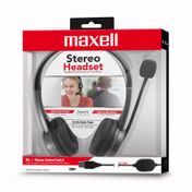 Audífonos tipo diadema Maxell con micrófono, negros