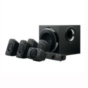 Sistema de sonido parlantes Logitech Z906 de 500 W RMS, negro