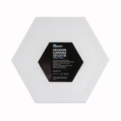 Lienzo bastidor blanco, 15 cm, hexagonal, Langer