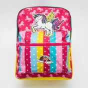 Morral con unicornio multicolor