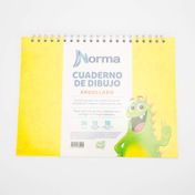 Cuaderno de dibujo argollado, 18 hojas y papel copia