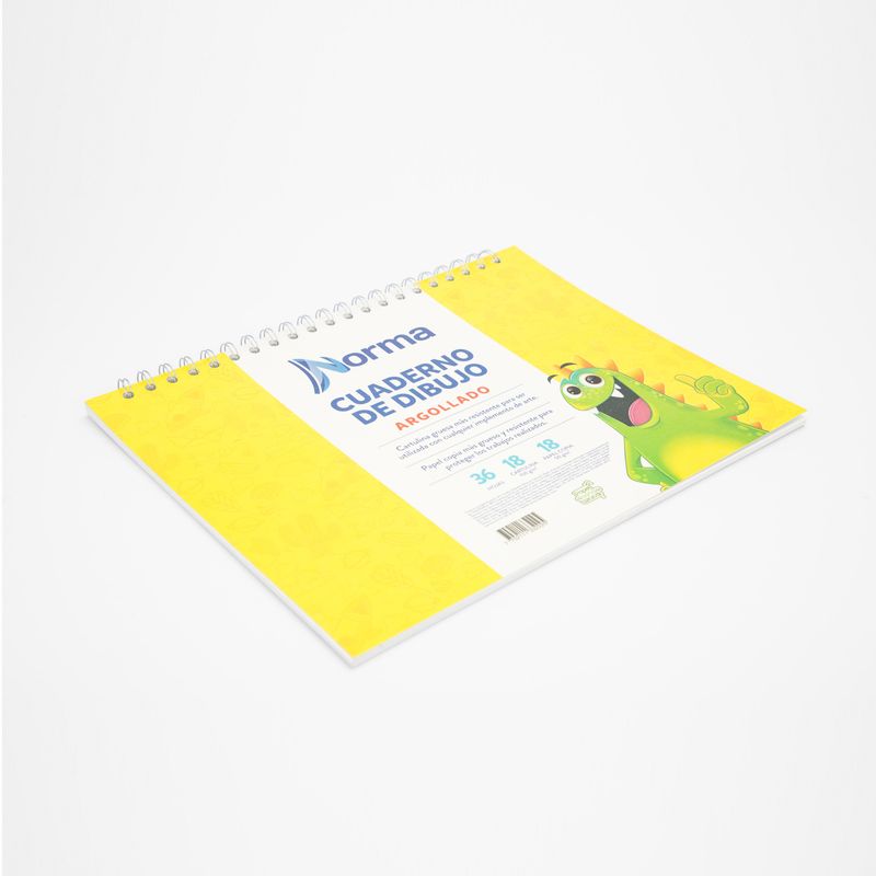 Cuaderno Dibujo Argollado Colores X 18 hojas