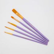 Set de 5 pinceles Lion Brush sintéticos surtidos